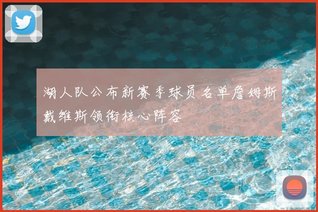 湖人队公布新赛季球员名单詹姆斯戴维斯领衔核心阵容