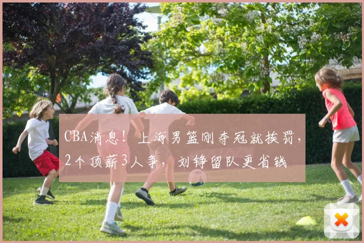 CBA消息！上海男篮刚夺冠就挨罚，2个顶薪3人争，刘铮留队更省钱